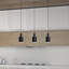 Luminaire suspendu linéaire à 3 lumières pour îlot de cuisine Essoura-272818797