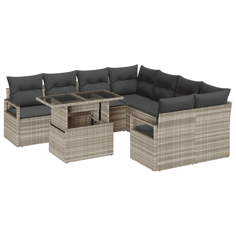234cm Wide Patio Sofa with Cushions