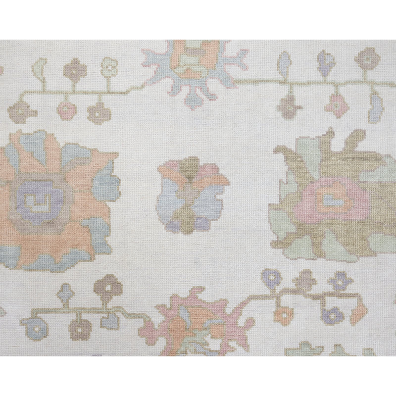 Nellie Handmade Oushak Wool Area Rug, Rectangle 8' x 10'