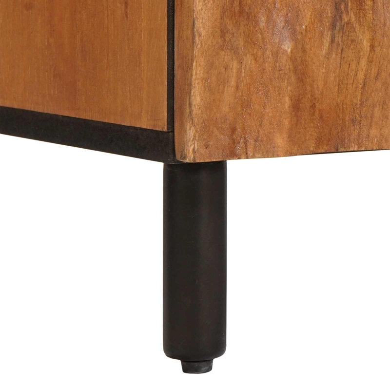 Solid Wood Bathroom Cabinet, Brown