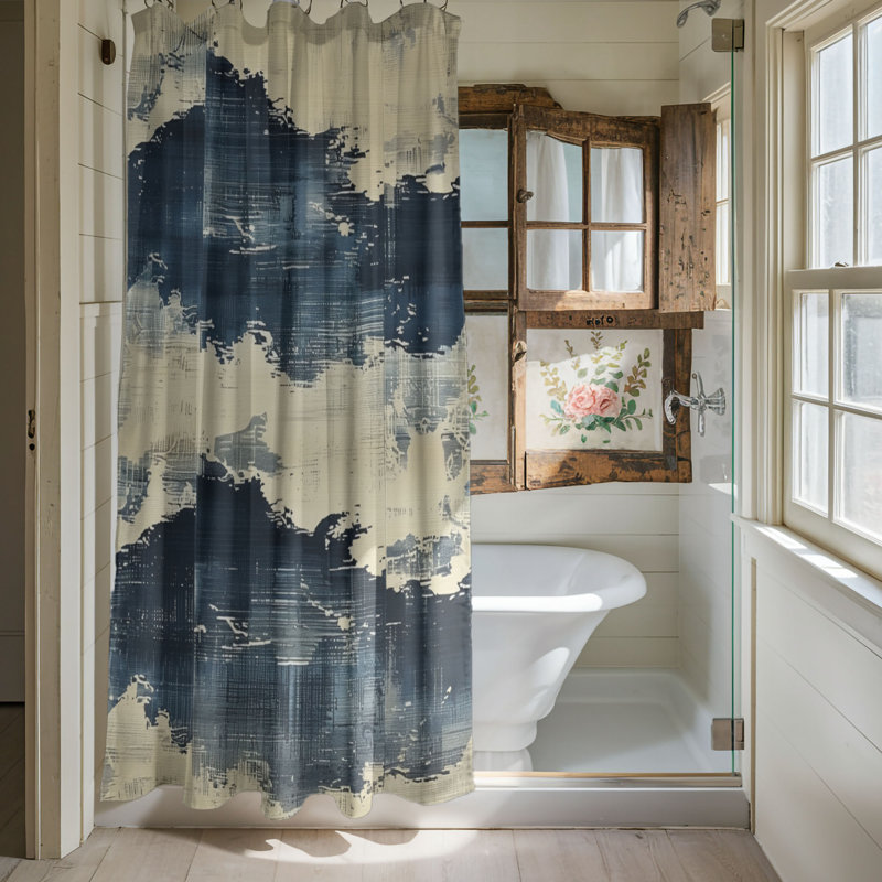 Blue Tints - Premium Shower Curtain, 74"H x 71"W