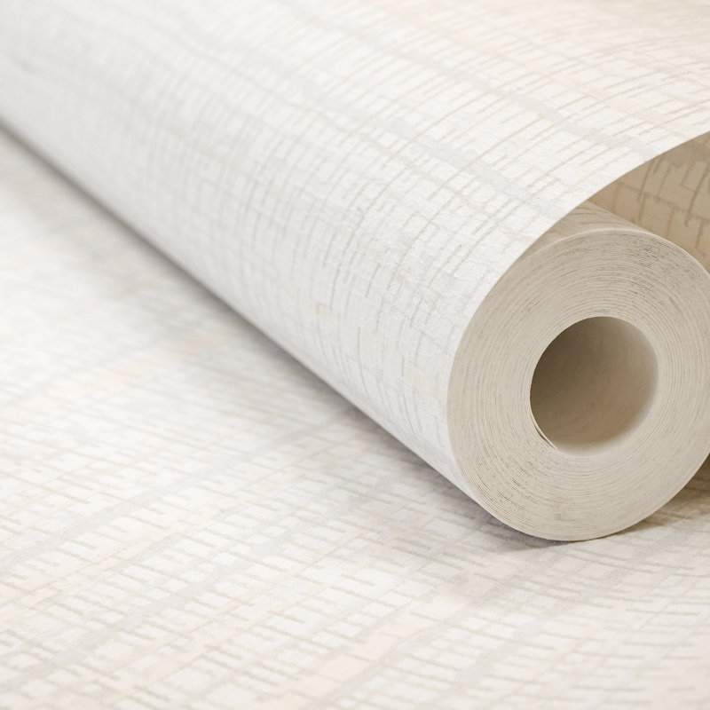 Salt Fondo Wild Grass Effect Wallpaper Roll, White