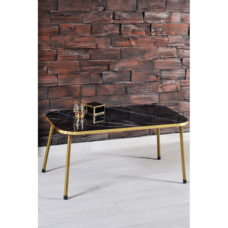 Paulding 35cm Console Table, Black Marble