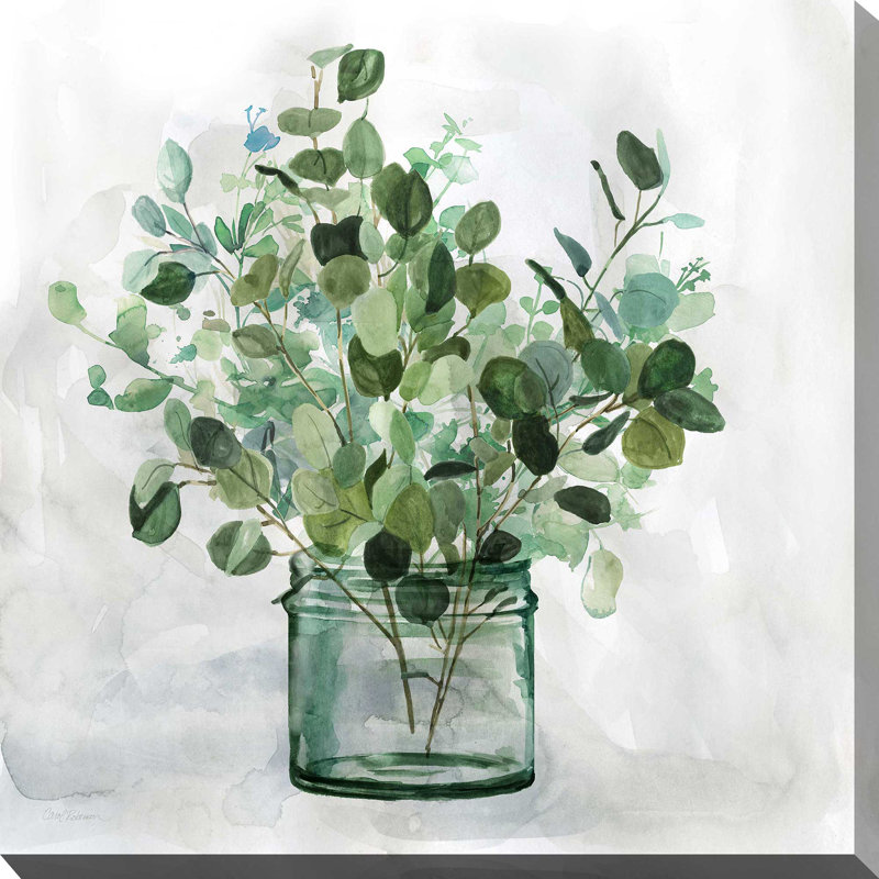 «Garden II» par Carol Robinson - impression sur toile tendue, L 18 po x H 18 po, Toile tendue