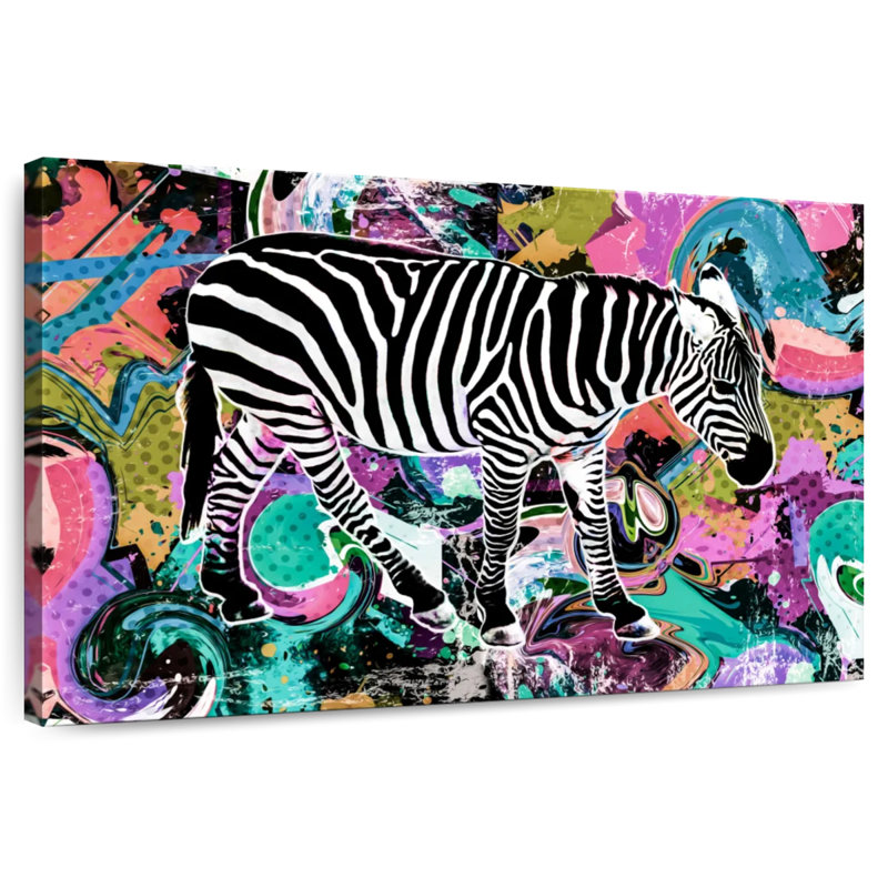 Pop Style Zebra, 34" H x 51" W