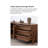 Weathered Solid Wood Accent Cabinet