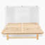 Lit escamotable double avec grands tiroirs, blanc-2096511403