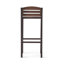 Tabourets de bar industriels modernes en bois d'acacia pour l'extérieur (ensemble de 2)