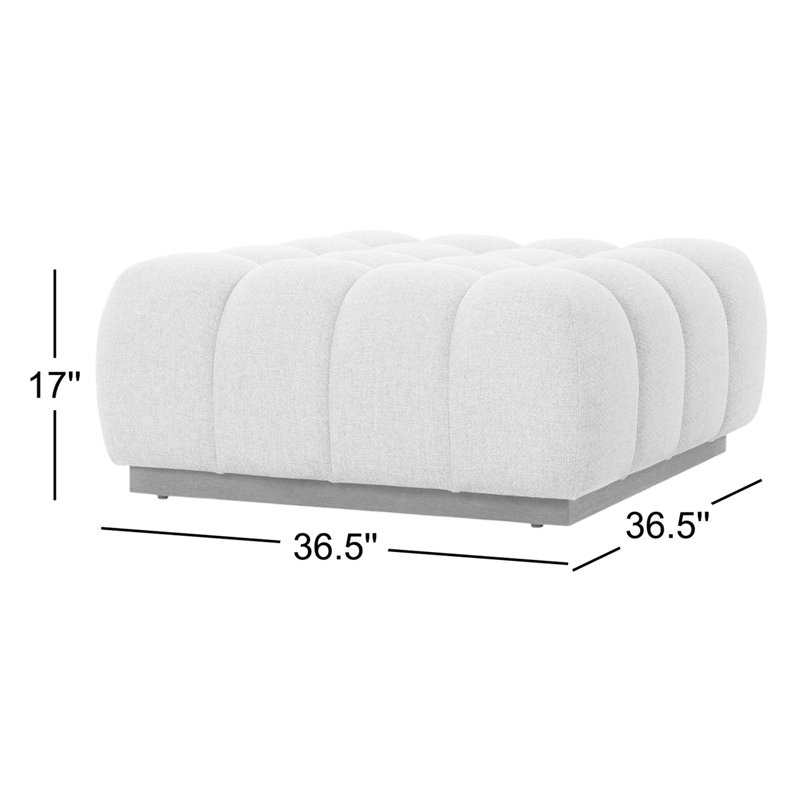 Roma Outdoor Ottoman Piece-Hayes Cream