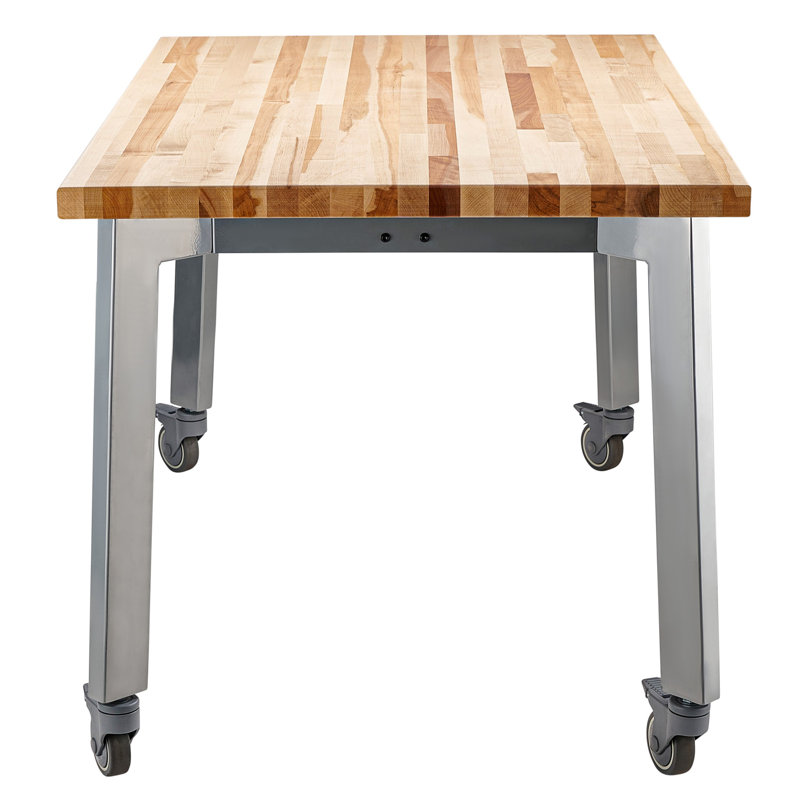 Table Titan de 36 pouces de hauteur, plateau de boucher, 36" H x 72" L x 30" W