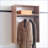 Closet System, Devi Modern Modular Wall-Mounted with Ample Storage | Oak | Wood-1303980642