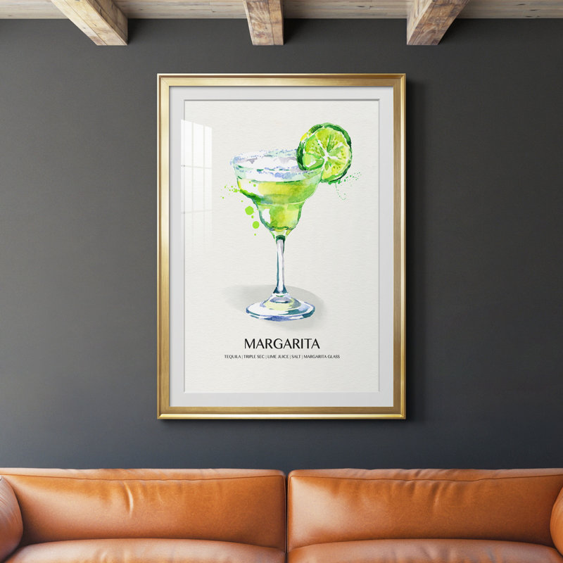 Margarita - peinture encadrée, Or, H 30,5 po x l 42,5 po x P 1,5 po