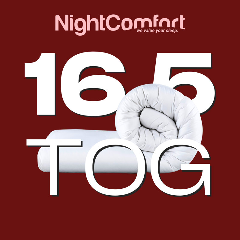 Night Comfort Winter Warm Season Microfibre 16.5 Tog Duvet, Kingsize 