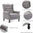 Crister Upholstered Wingback Chair-1649377422