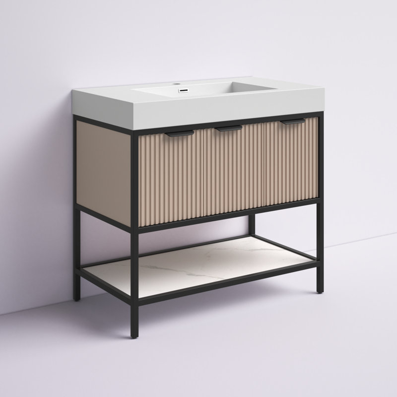 Meuble-lavabo simple 36 po Avonmore, Café amande