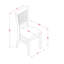 Ensemble de table de cuisine 3 pièces pour petits espaces comprenant une table de salle à manger ronde avec Dropleaf et 2 chaises en tissu de lin, noir-1826268898-1826268903-1826268896