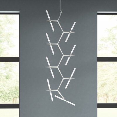 Lustre linéaire moderne à 20 lumières Spoutnik Dejong