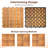 12.5'' L x 12.5'' W Solid Wood Interlocking Deck Tile in Natural