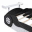 Lit plateforme en forme de voiture de course avec roulettes, durable et sécuritaire, disponible en plusieurs tailles et couleurs-2074786991-2074786990