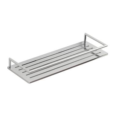 WS Bath Collections Rosa Drill / Screw Stainless Steel Shower Shelf