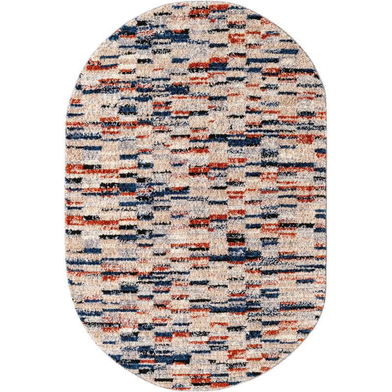 Tucson Abstract Indoor Rug, Oval 4' x 6'