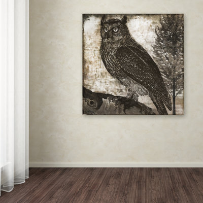«Owl 2» par Jadaya, impression sur toile tendue