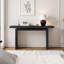 Console flottante moderne en placage de bois de frêne-1224794849