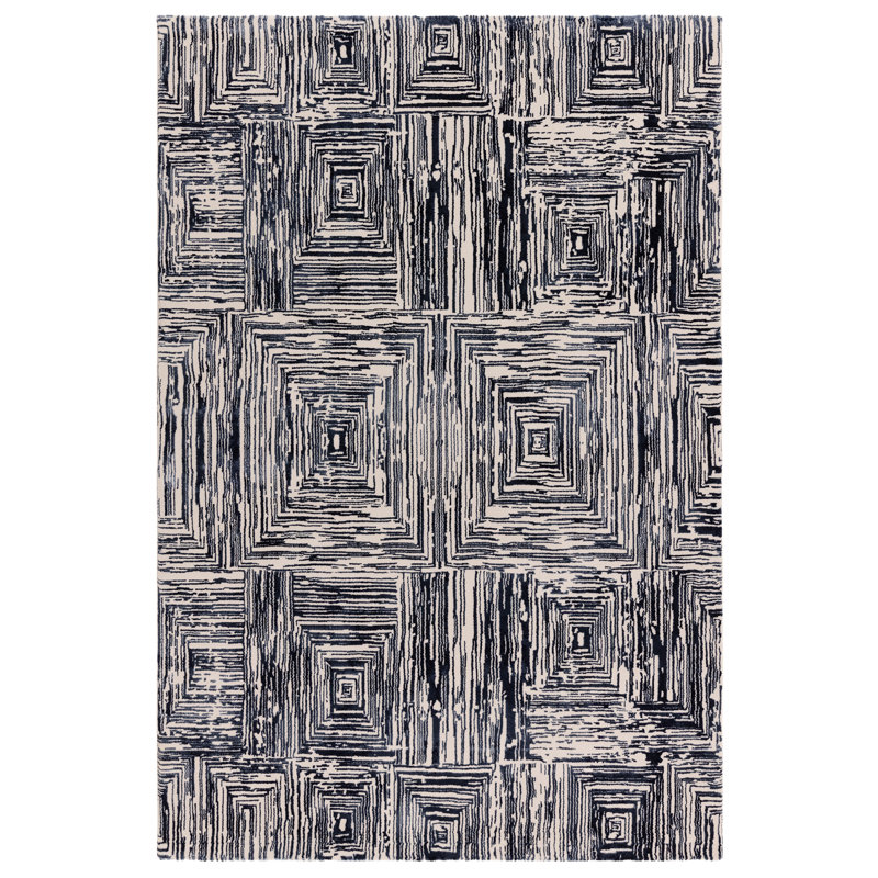 Brenetta Geometric Shapes Area Rug, Rectangle 120 x 170cm