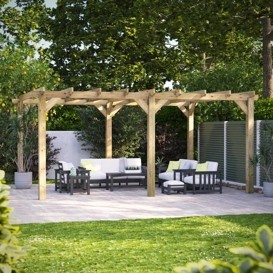 Powersheds 18 x 14ft Timber Pressure Treated Pergola