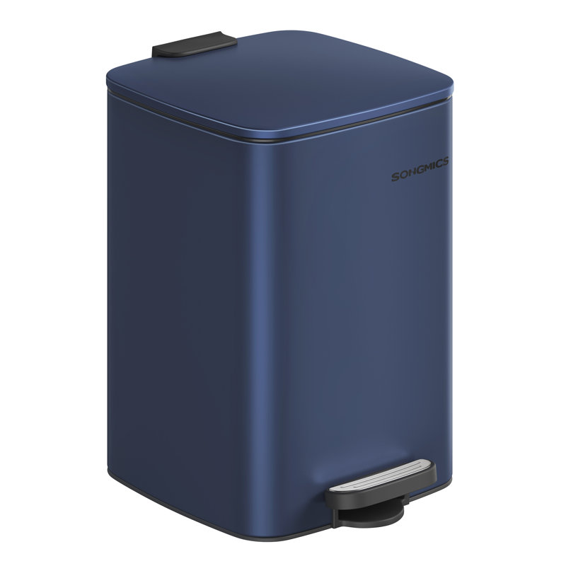 Clerfont Step On Kitchen Trash Can, Midnight Blue, 40.4cm H x 34cm W x 28.5cm D