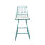 Tabourets de bar en métal avec dossier et coussin, chaises de hauteur comptoir intérieures et extérieures, structure en acier durable, sièges confortables, ensemble de 2-1144516382