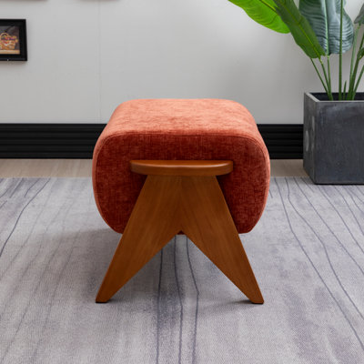 65cm Wide Rectangle Solid Colour Standard Ottoman
