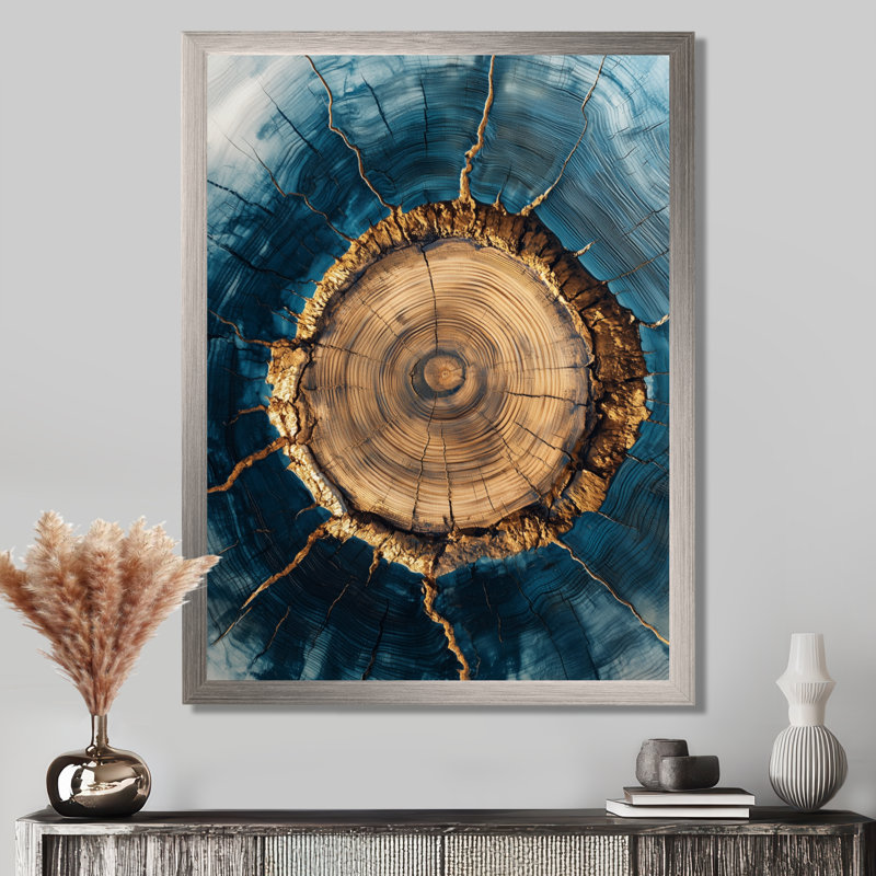 Girst - Art mural sur toile à motif floral, H 44 po x l 34 po, Reproduction encadrée d'une seule photo, Argent argent