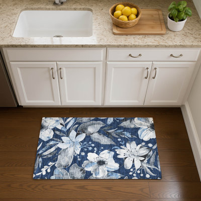 Premium Machine Washable Mayfield AMF2260 Floral Rug
