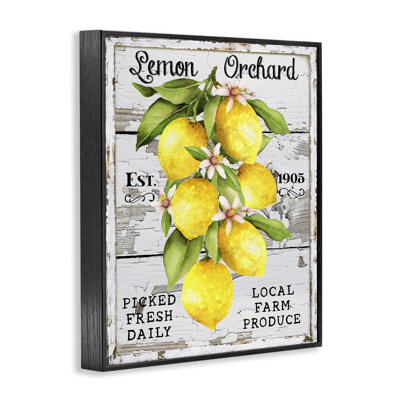 Art giclée Lemon Orchard Market par Creatif Belle