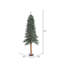 Arbre de Noël artificiel pin vert 6 pi avec tronc d'écorce et support en métal Natural Bark Alpine