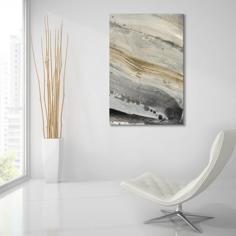«Riverbank 4» par Albena Hristova, art mural en verre acrylique, H 36 po x l 24 po x P 0,2 po