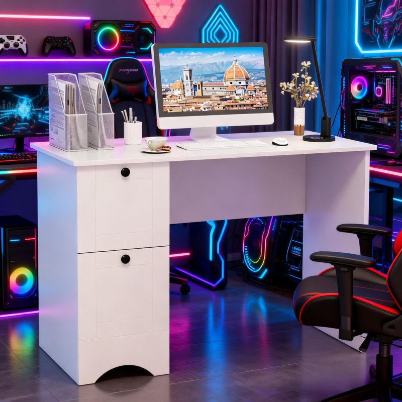 Computer Desk, White