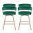 Finkelstein 26.25" Seat Height Swivel Upholstered Counter Stools-112400261