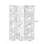 3 Panels Brown Solid + Manufactured Wood Folding Room Divider-974532924