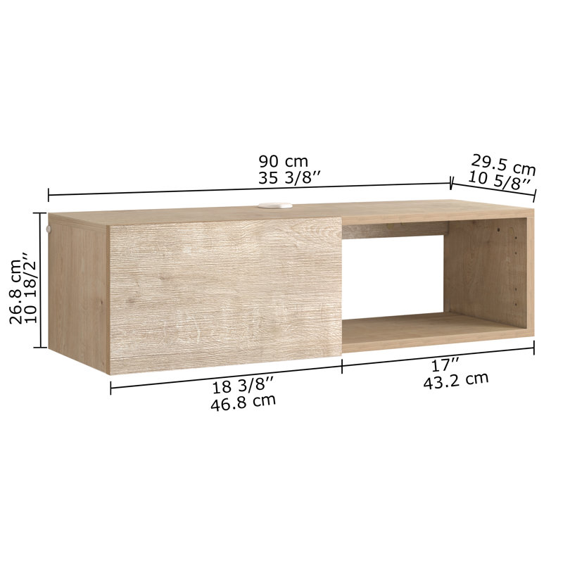 Console de télévision modulaire flottante