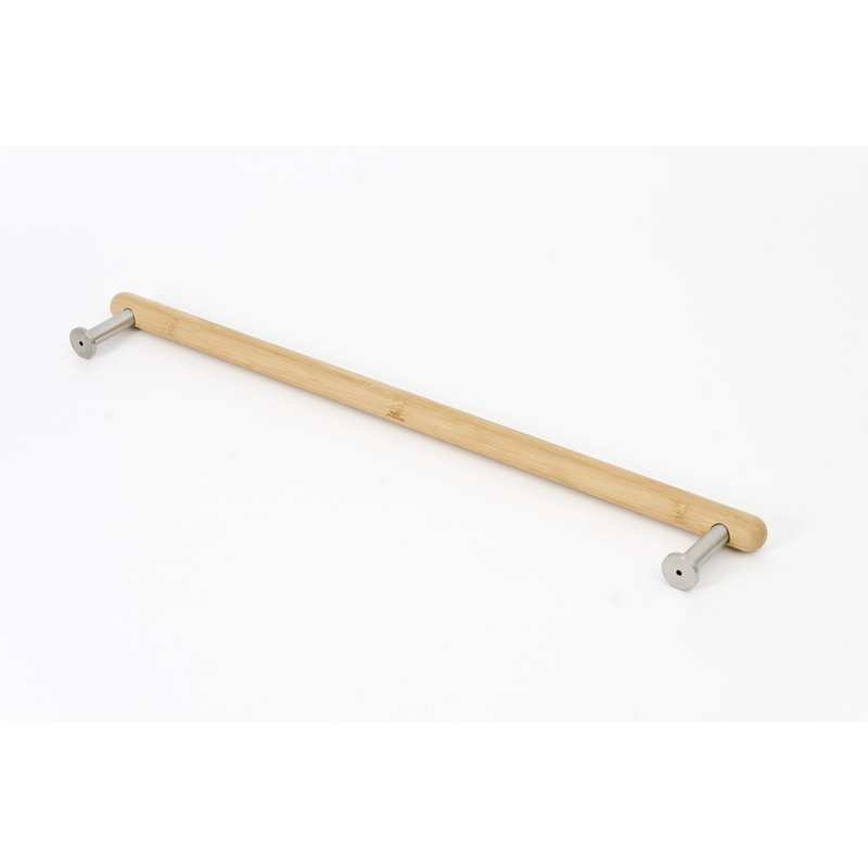 Iklakh 68cm Wood 1 Wall Towel Bar, Bamboo
