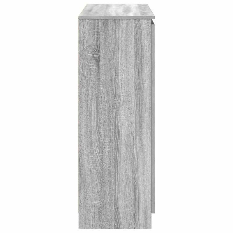 Sideboard With Drawers 100.5X35x98.5 Cm Engineered Wood, Grey Sonoma