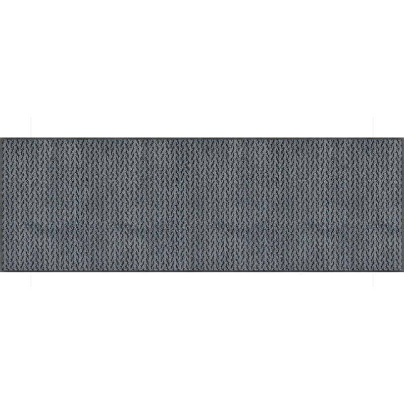 Chevron Non-Skid Kitchen Mat, Denim