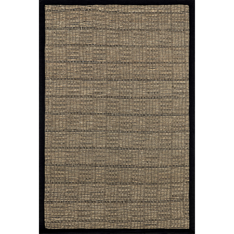 Geometric Seagrass Area Rug, Rectangle 9' x 12'