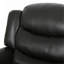 Fauteuil inclinable de conception classique, fauteuil inclinable en polyuréthane et baies noires