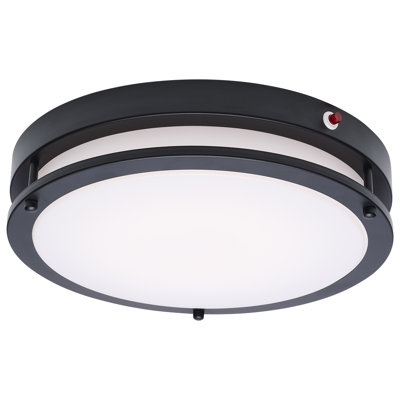 Glamour 13 Inch LED Flush Mount Emergency Battery CCT Selectable