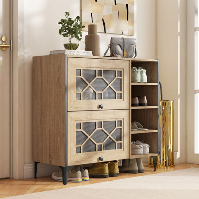 8 Pair Shoe Storage Cabinet