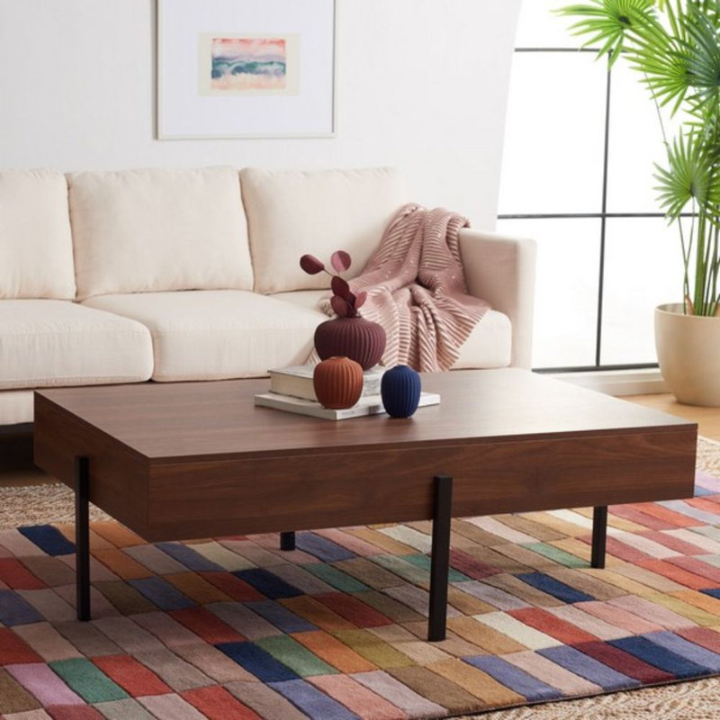 Ananas Coffee Table, Black, Walnut