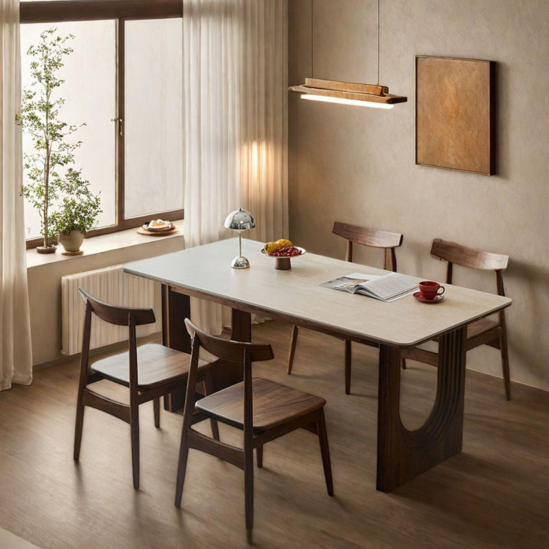 Table de salle à manger Nordic, 5, H 29,5 po x L 55,1 po x l 31,5 po
